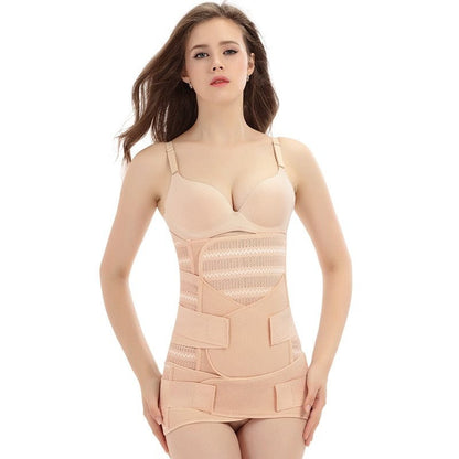 Proactive Baby brown 2 / M 3 in 1 Postpartum Support - Recovery Belly/waist/pelvis Belt Shapewear Slimming Girdle