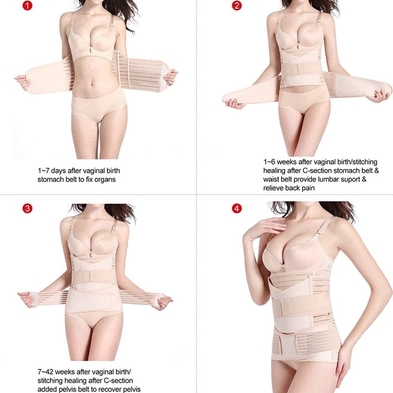 Proactive Baby 3 in 1 Postpartum Support - Recovery Belly/waist/pelvis Belt Shapewear Slimming Girdle