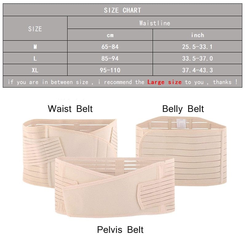 Proactive Baby 3 in 1 Postpartum Support - Recovery Belly/waist/pelvis Belt Shapewear Slimming Girdle