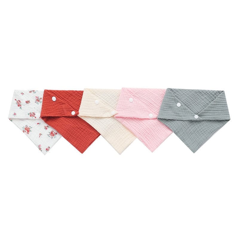 Proactive Baby style 04 5Pcs Baby Bibs Triangle Scarf Cotton Waterproof Towel