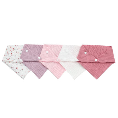 Proactive Baby style 05 5Pcs Baby Bibs Triangle Scarf Cotton Waterproof Towel