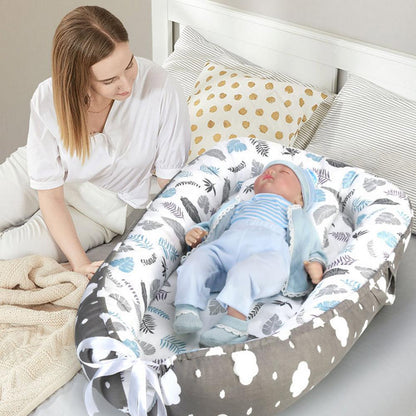 Proactive Baby Baby Nest Bed With Pillow Portable Crib 85*50cm