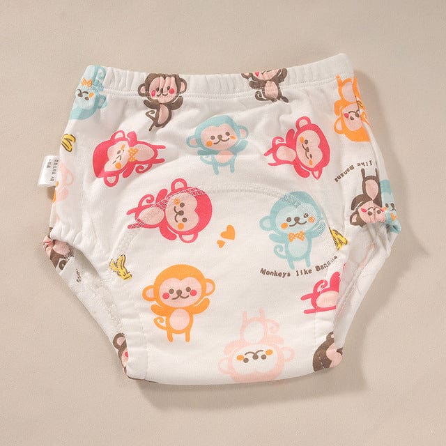 Proactive Baby Toddler Underwear Monkey / S(0-9 kg) / Pack of 1 Unit Baby Potty Training Reusable Underwear/Diaper