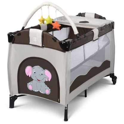 Proactive Baby Babyjoy™ Portable Baby Crib/ Bassinet With Playard