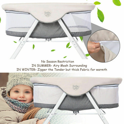 Proactive Baby BABYJOY Rocking Bassinet, 2 in 1 Lightweight Travel Cradle