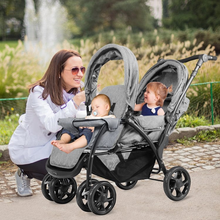 Proactive Baby Baby Strollers BabyJoy™ Twin Baby Stroller For Two Babies