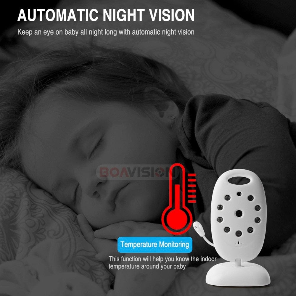 Proactive Baby BOAVISION Mini Infant Wireless Baby Monitor With Night Vision & Two-Way Talk