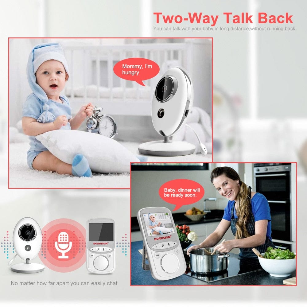 Proactive Baby BOAVISION Portable 2.4 Inch LCD Wireless Baby Monitor & Walkie Talk Camera