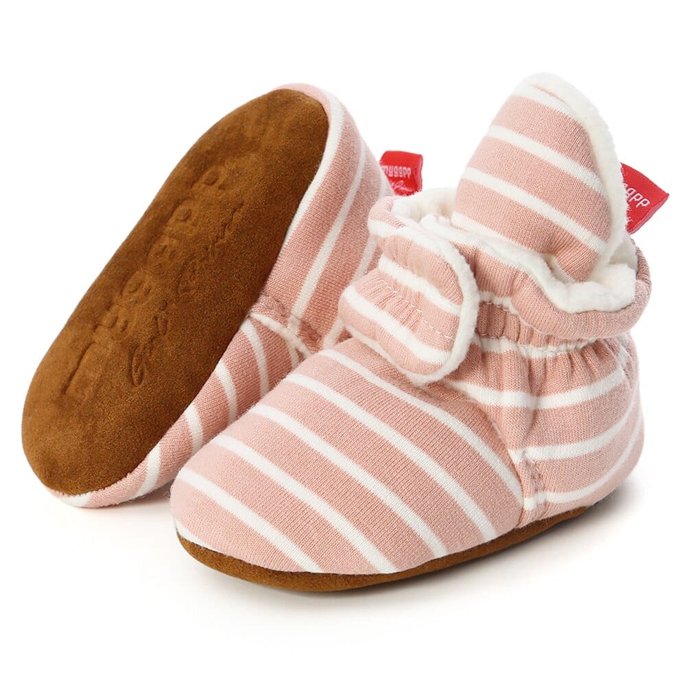 Proactive Baby Baby Cute Winter Boots Boy/Girl Shoes With White Strip- Baby Booties Comfortable Soft, Anti-slip, Warm, Infant Shoes