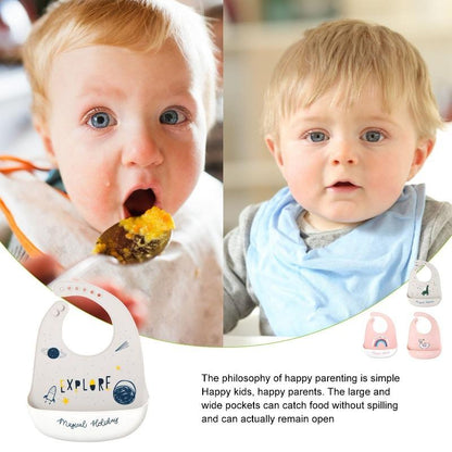 Proactive Baby Cute Baby Silicone Bibs