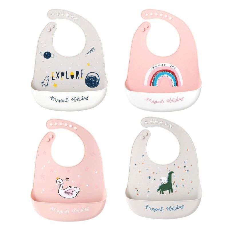 Proactive Baby Baby Bibs Cute Baby Silicone Bibs