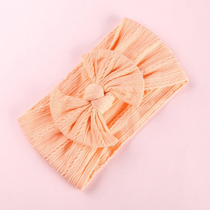 Proactive Baby Baby Headband Peach Cute Elastic Baby Knit Headband For Girls