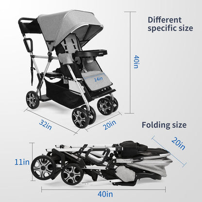 Proactive Baby CynaBaby Double Stroller Twins With Cozy