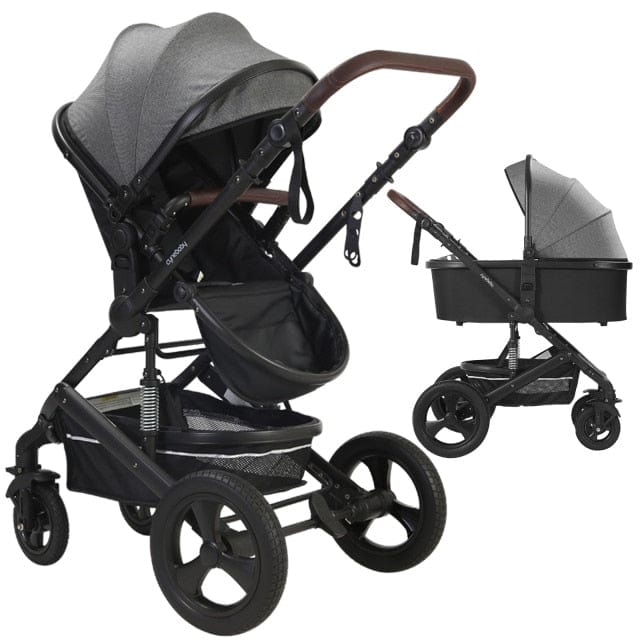 Proactive Baby United States / Grey Cynebaby 2 in 1 Convertible Cradle Stroller