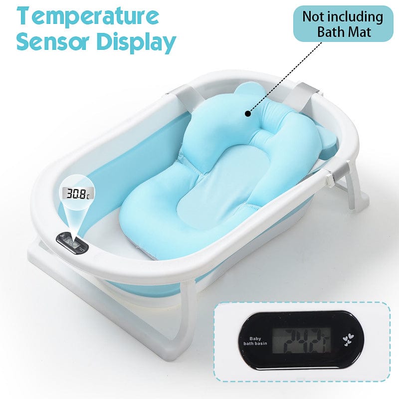 Proactive Baby Foldable Baby Bathtub with Temperature Sensor, Portable Baby Bath Tub