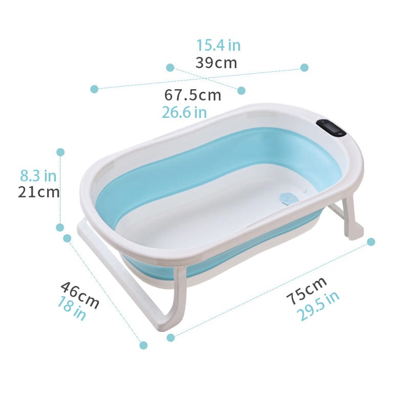 Proactive Baby Foldable Baby Bathtub with Temperature Sensor, Portable Baby Bath Tub