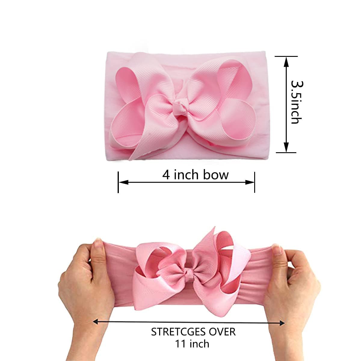 Proactive Baby Baby Headband Grosgrain Baby Girl Bow Headbands for Newborns Babies Age 0-36 Months