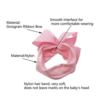 Proactive Baby Baby Headband Grosgrain Baby Girl Bow Headbands for Newborns Babies Age 0-36 Months