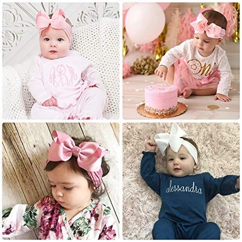 Proactive Baby Baby Headband Grosgrain Baby Girl Bow Headbands for Newborns