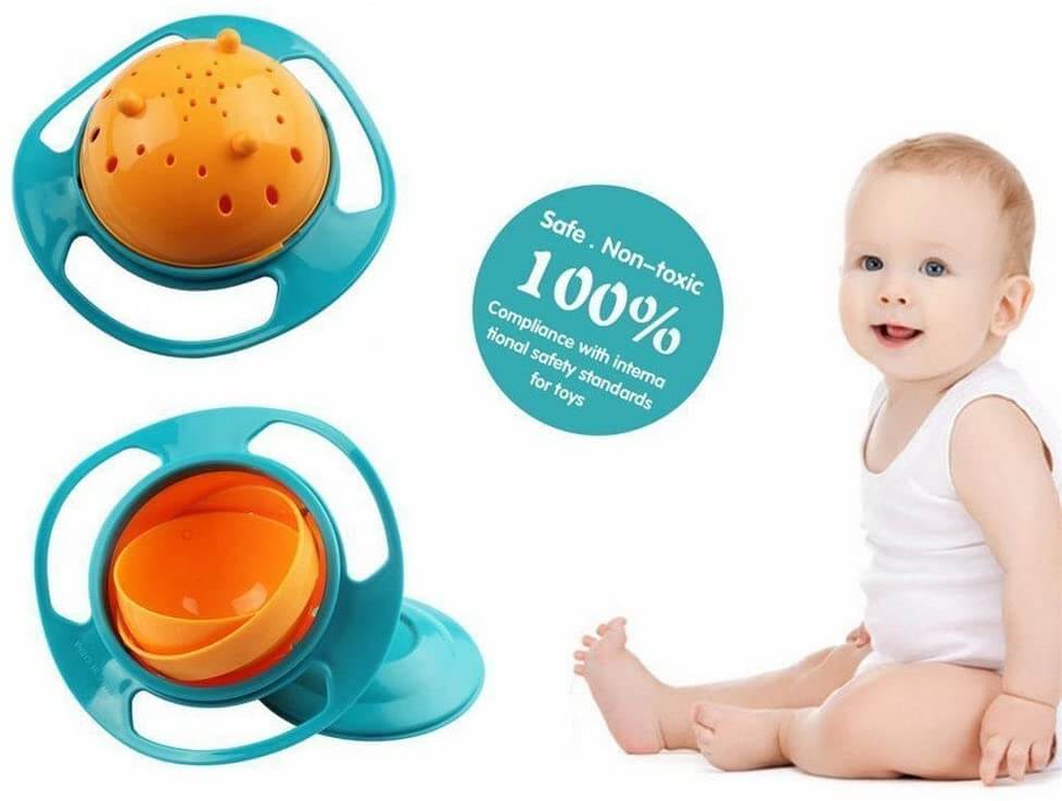 Proactive Baby Baby Feeders and Bottles Gyro Spill-Proof Baby Bowl