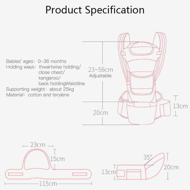 Proactive Baby Baby Carrier Kangaroo™ Ergonomic Baby Carrier