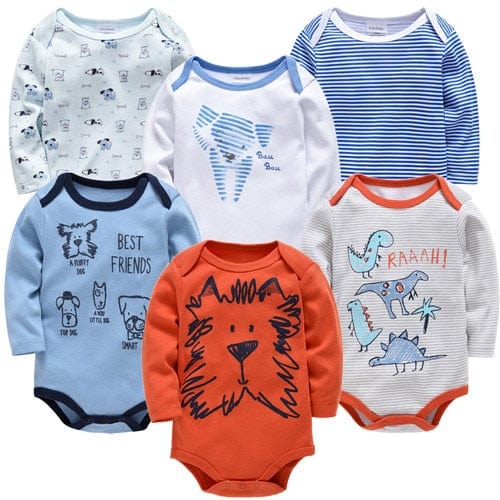 Proactive Baby Baby Clothing KAVKAS Fashionable Baby 100% Cotton, Soft Long-Sleeve Autumn, Boy/Girl Bodysuit for Newborn Toddler