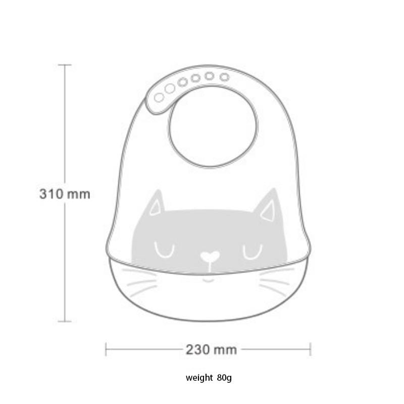 Proactive Baby Baby Bibs LoveBaby™ Cute Design Baby Silicone Bibs