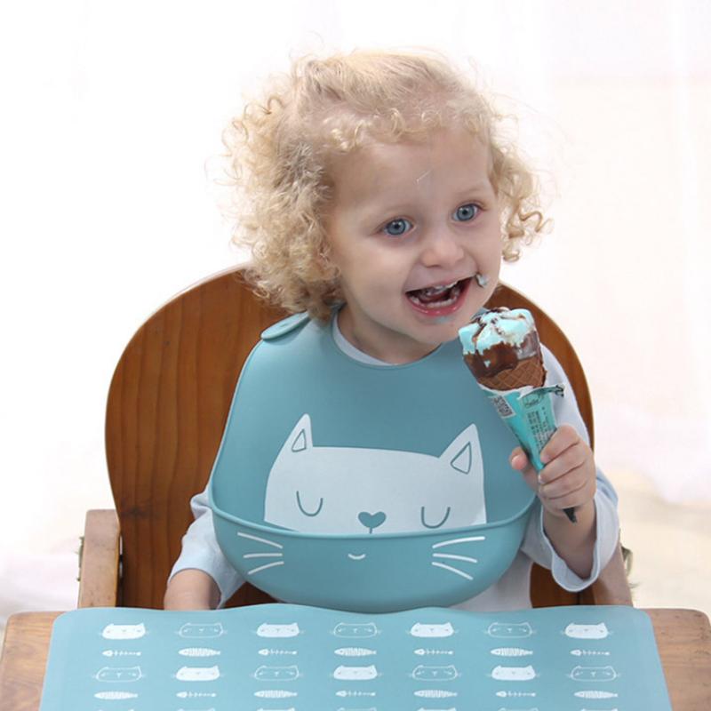 Proactive Baby Baby Bibs LoveBaby™ Silicone Bibs - Cat