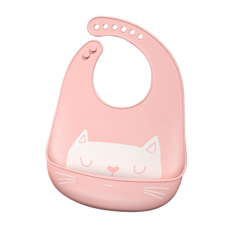 Proactive Baby Baby Bibs Pink LoveBaby™ Silicone Bibs - Cat Variants