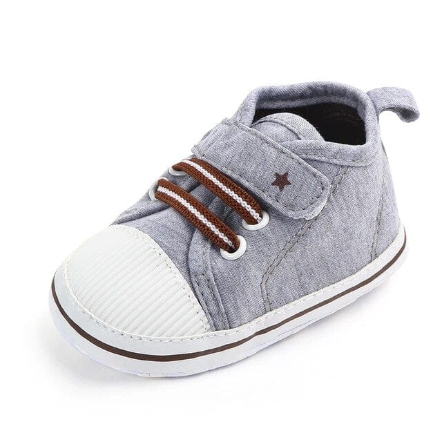 Proactive Baby Baby & Toddler LoveTheRoad Infant Boys/Girls Star/Strip Canvas Shoes  - Soft Sole, Anti-Slip & Strong Shoes