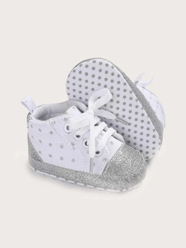 Proactive Baby Baby & Toddler LoveTheRoad Infant Boys/Girls Star/Strip Canvas Shoes  - Soft Sole, Anti-Slip & Strong Shoes