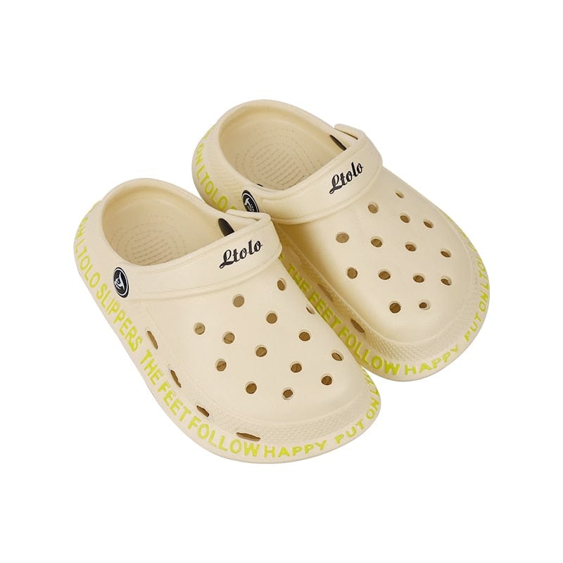 Proactive Baby Baby Footwear CREAM / 23-24  134MM LTOLO Children Mules Clogs For Kids I Baby Sliders