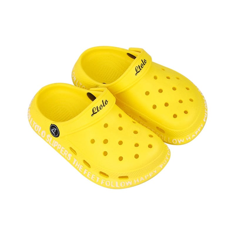 Proactive Baby Baby Footwear YELLOW / 23-24  134MM LTOLO Children Mules Clogs For Kids I Baby Sliders