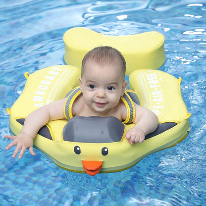 Proactive Baby Mambobaby Baby Swim Float with Canopy, Non-Inflatable Solid Baby Float, Soft Skin-Friendly Fabric Material Infant Float