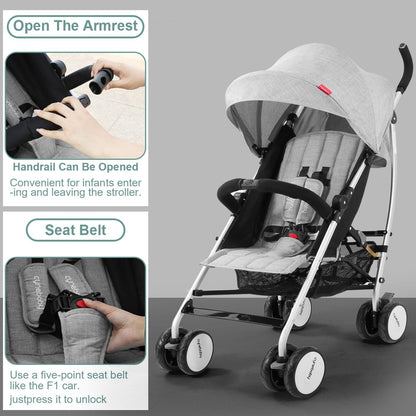 Proactive Baby Multifunctional, Lightweight and Compact Travel Folding Stroller, High Landscape Stroller, Newborn Stroller