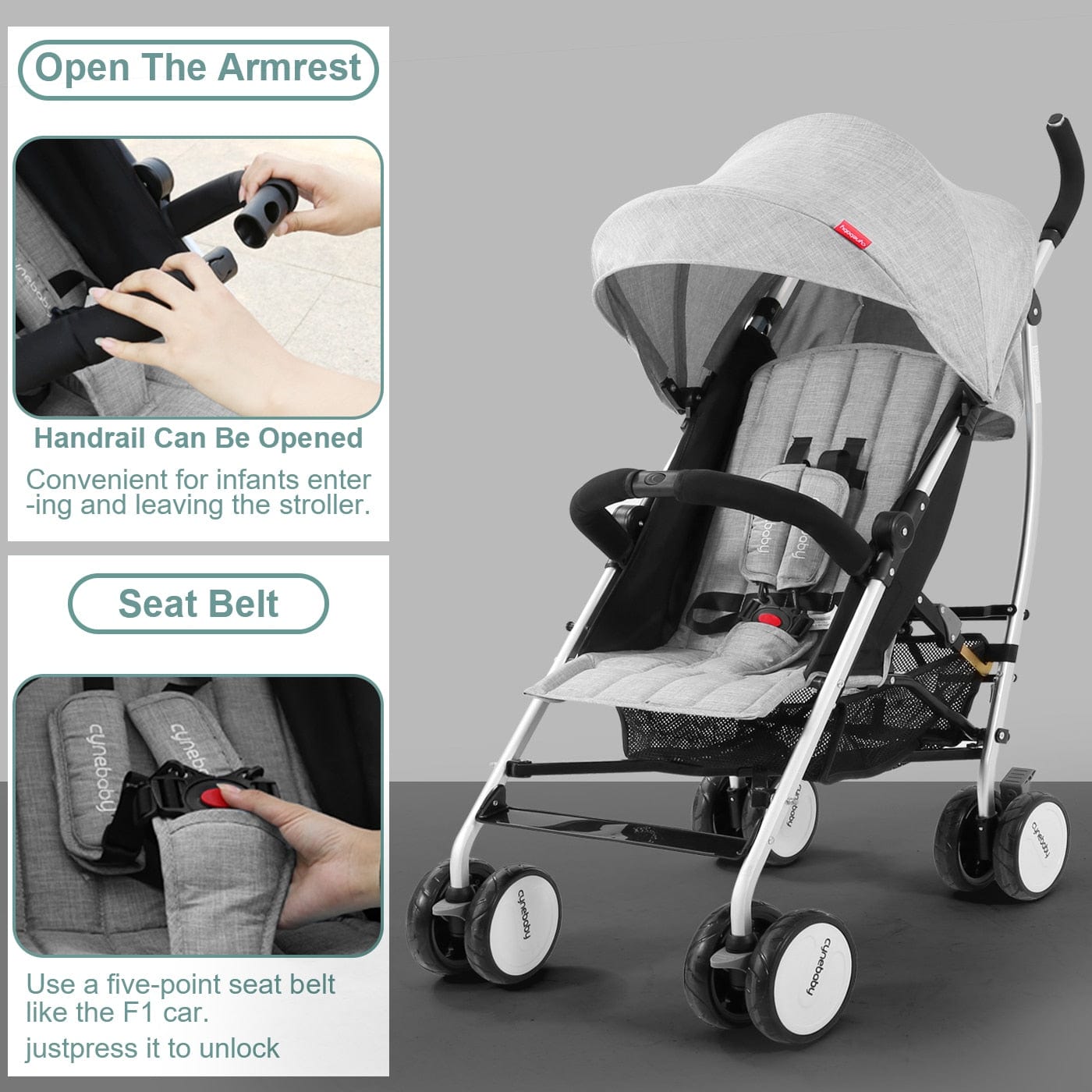 Proactive Baby Multifunctional, Lightweight and Compact Travel Folding Stroller, High Landscape Stroller, Newborn Stroller