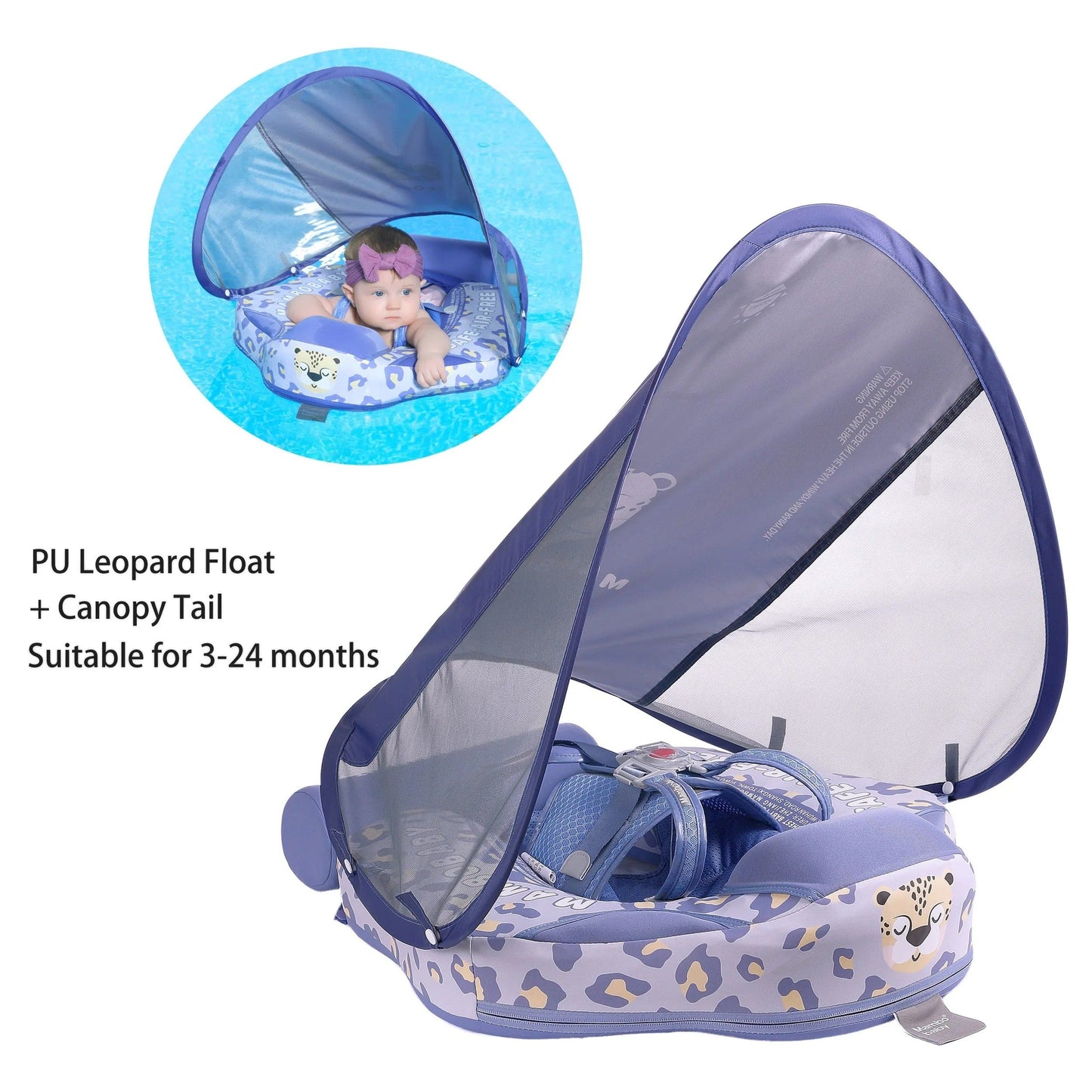 Proactive Baby New Mambobaby Non-Inflatable Float with Canopy for Infant