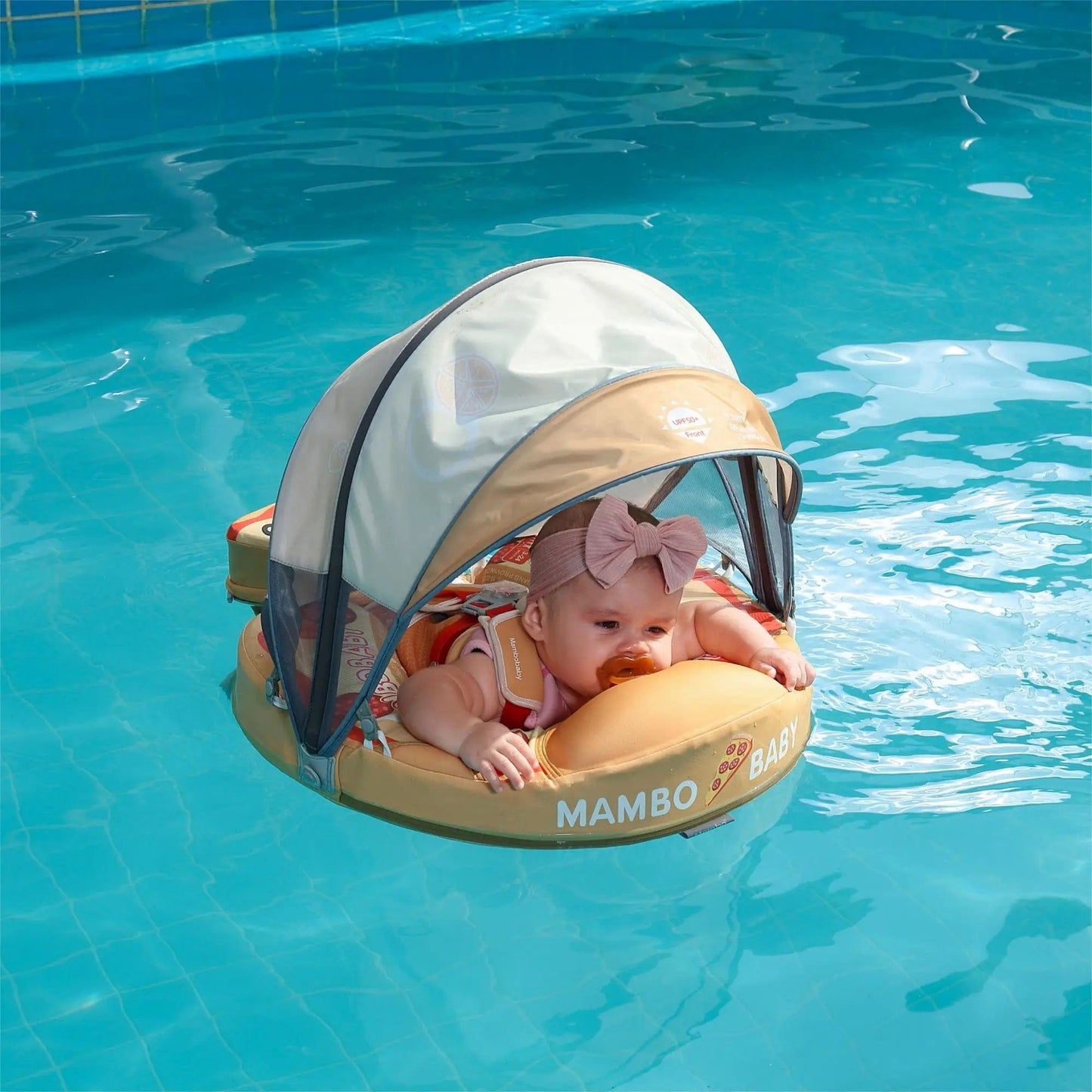 Proactive Baby New Mambobaby Non-Inflatable Float with Canopy for Infant