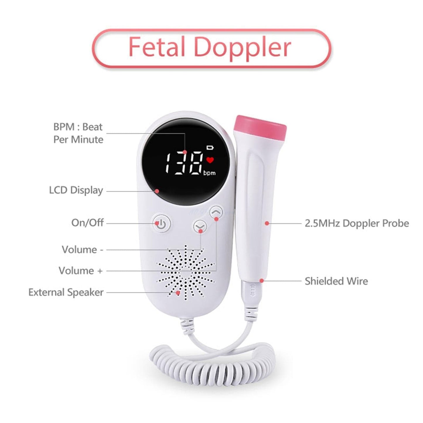 Proactive Baby NewTechno™ Baby Fetal Doppler