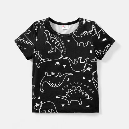 Proactive Baby Baby Clothing Black and White Dinosaur / 18-24 Months PatPat T-shirt For Baby Boys