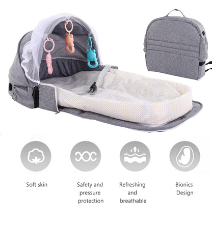 Proactive Baby Portable Baby Bed for Newborn with Mosquito