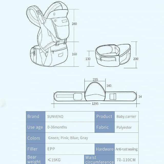 Proactive Baby Baby Carrier Proactive-Sunveno™ Summer Baby Carrier