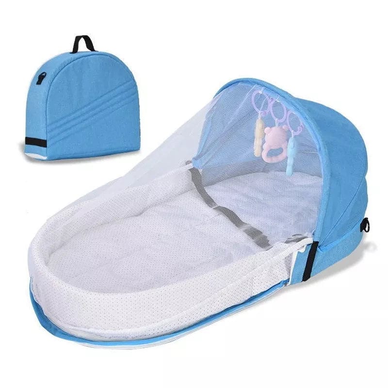 Proactive Baby Blue ProBaby Portable Baby Bed for Newborn with Mosquito Net