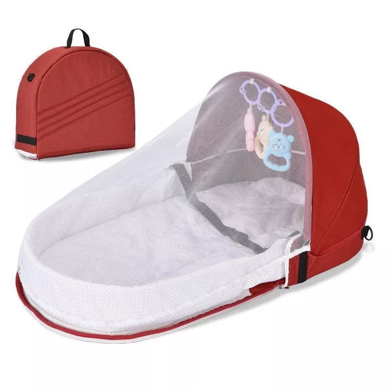 Proactive Baby Red ProBaby Portable Baby Bed for Newborn with Mosquito Net