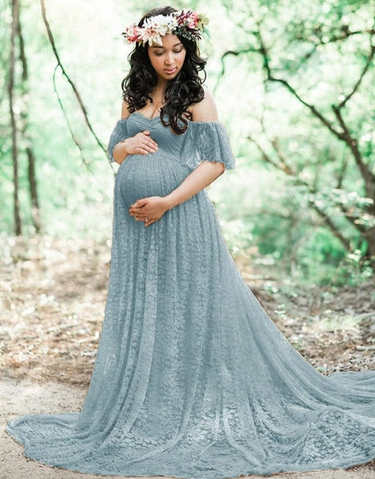 Proactive Baby Pregnancy Cloths Stunning Maternity Dresses For Photo Shoot Pregnant Dress Lace Maxi Gown