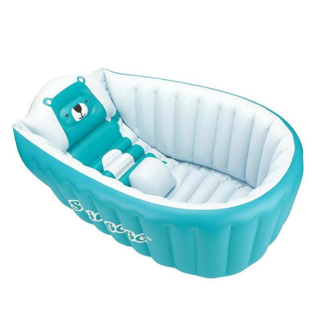 Proactive Baby Blue SwimBoBo Best Inflatable Baby Bathtub For Infant Or Toddler