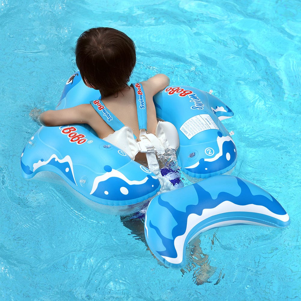 Proactive Baby SwimBoBo Inflatable Baby Float With Canopy Shark Variant Age 3 Months - 6 Years