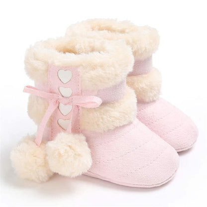 Proactive Baby Winter Warm Snow Baby Boots With Fluff Balls