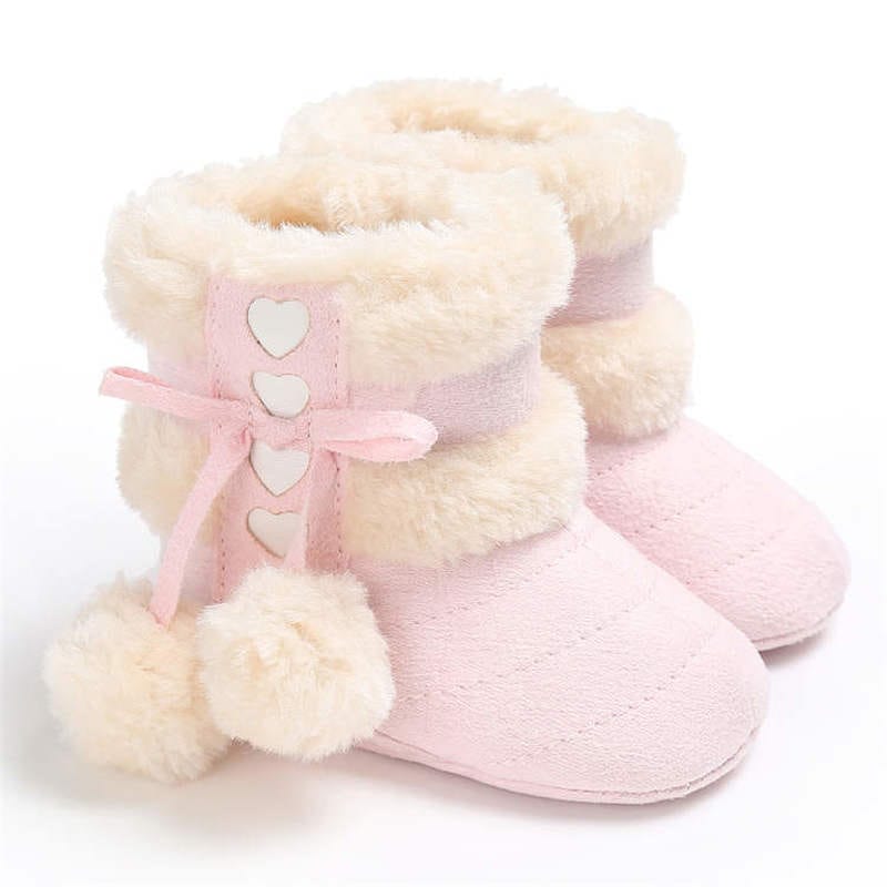 Proactive Baby Winter Warm Snow Baby Boots With Fluff Balls