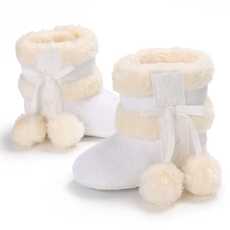 Proactive Baby Winter Warm Snow Baby Boots With Fluff Balls